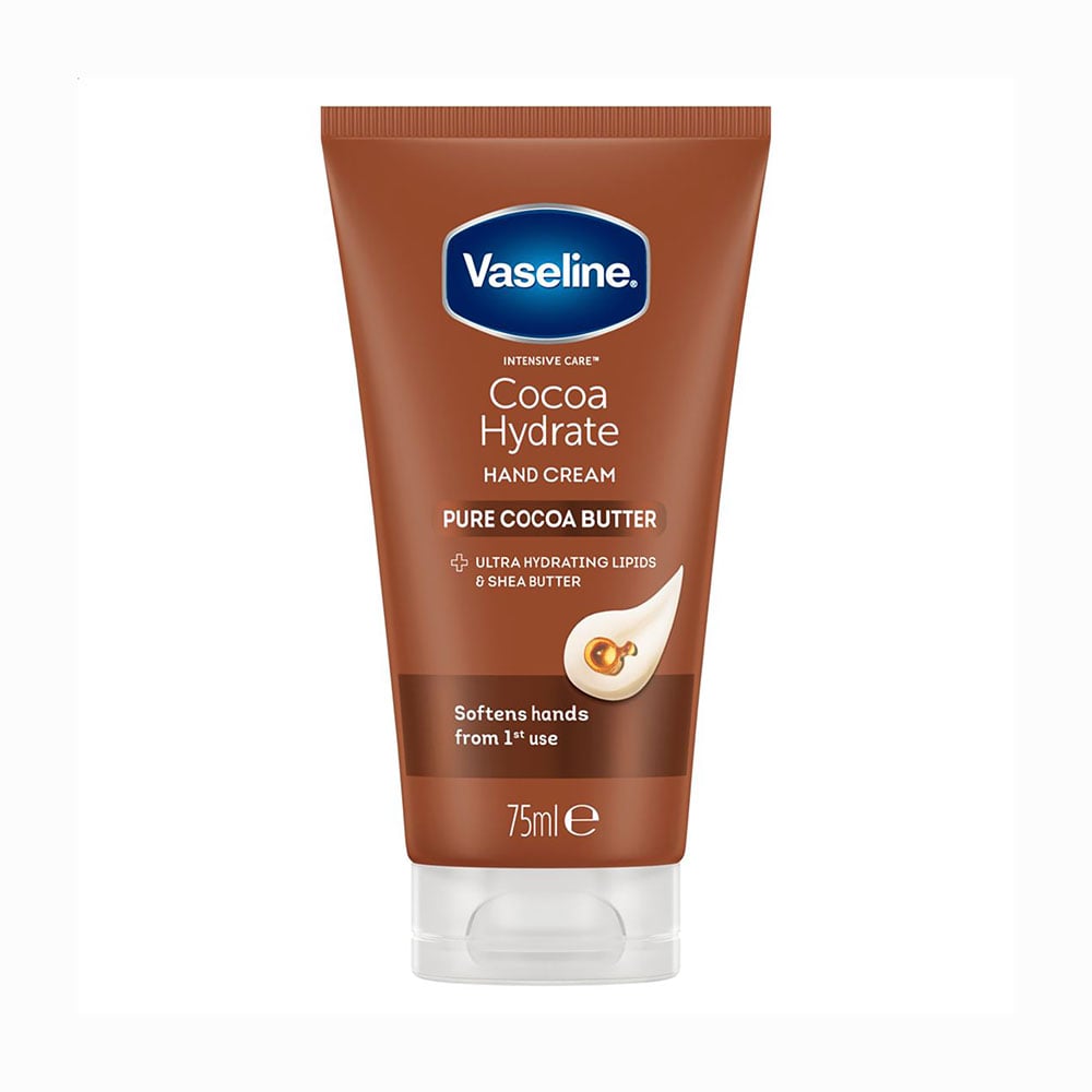 Зволожувальний крем для рук Vaseline Intensive Care Cocoa Hydrate Hand Cream з какао-маслом, 75 мл